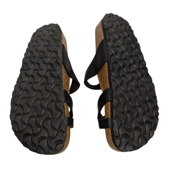 Birkenstock Mayari Graceful Licorice Black Leather Sandals Womens Size 6 Narrow - Picture 7 of 7